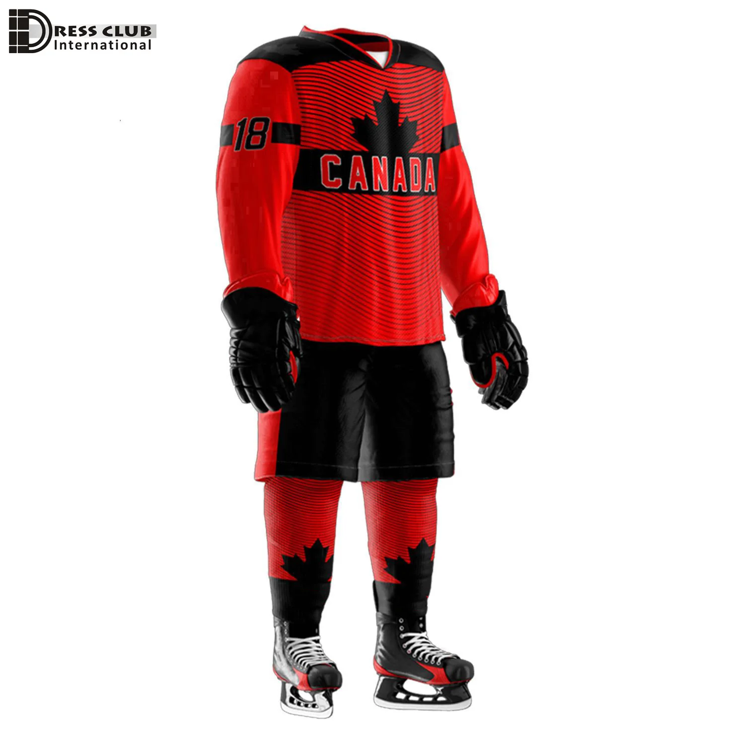Wholesale Price Custom Ice Hockey Game Jersey Sets Ice Hockey Team Uniform