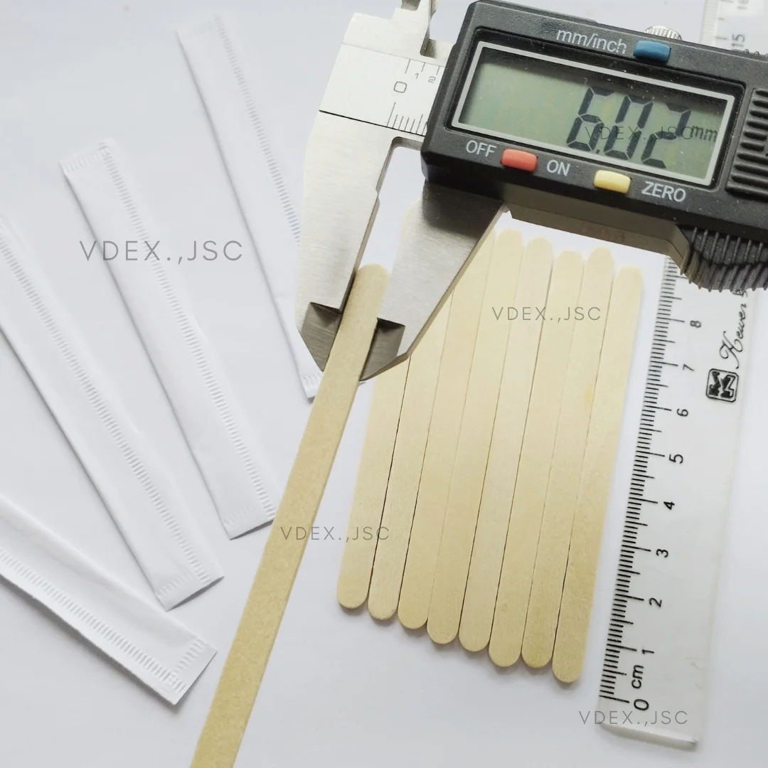 Coffee  sticks flavored wooden coffee stirrers from VietNam coffee stick packing machine clean wood