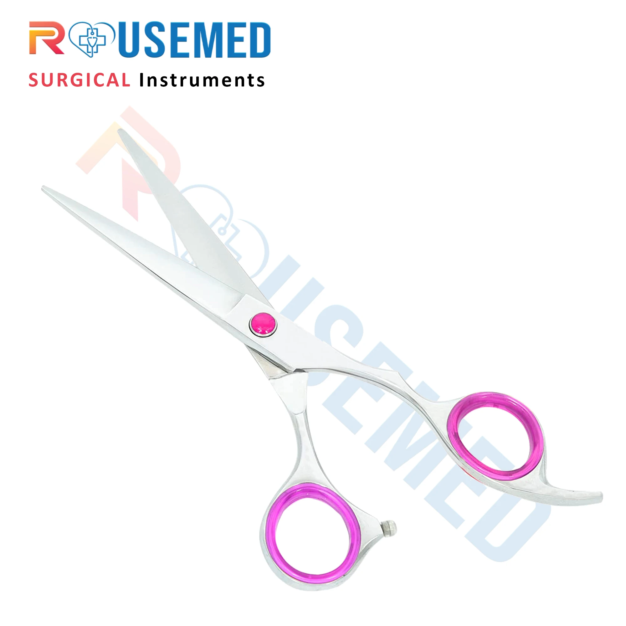 ROUSEMED Barber Scissors Stainless Steel Facial Small Grooming Hair Scissors Haircutting Scissors