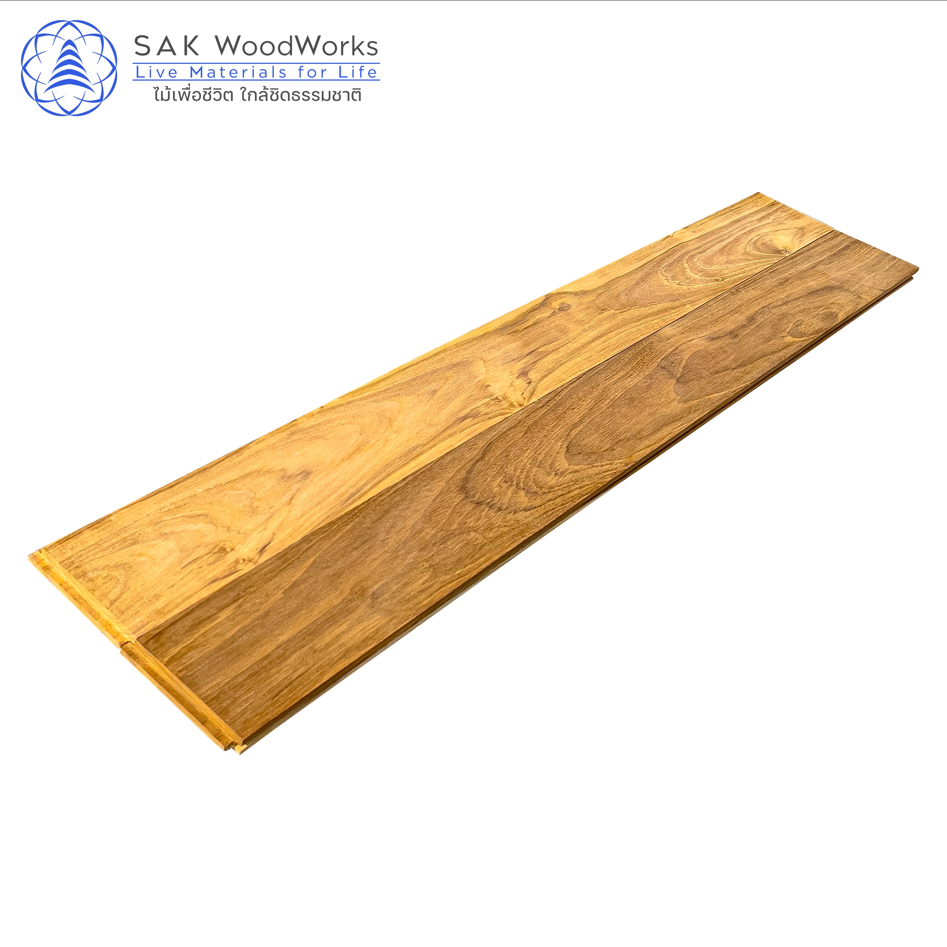 Тай Тиковый Паркет от SAK WoodWorks 15x90x600 мм. Роскошный Золотой паркет с сертификатом FSC