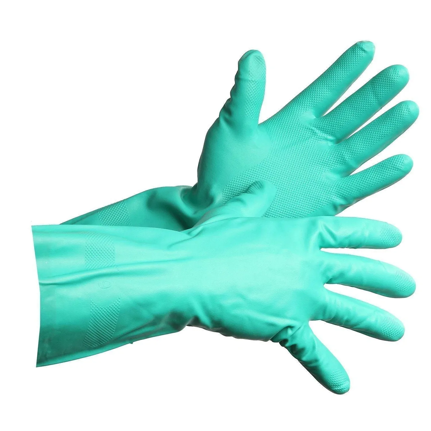 Premium Flock lined Latex Dish Washing Style Rubber Gloves Silicone Dish Washing Gloves With Wash Scrubber