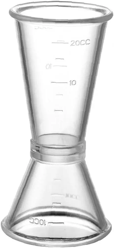 2024 Best Wholesaler Double Wine Jiggers Measuring Cup Plastic Cocktail Jigger for Bar Accessories