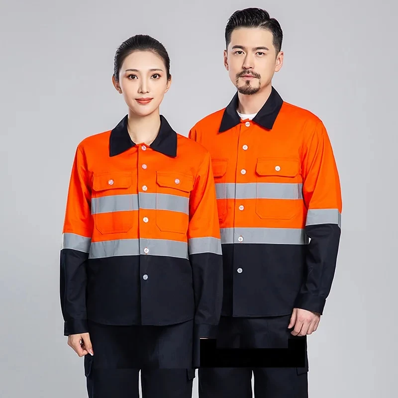 Workwear Uniform Set For Construction Customized Workers Safety Reflective Safety Workwear Clothing Workwear