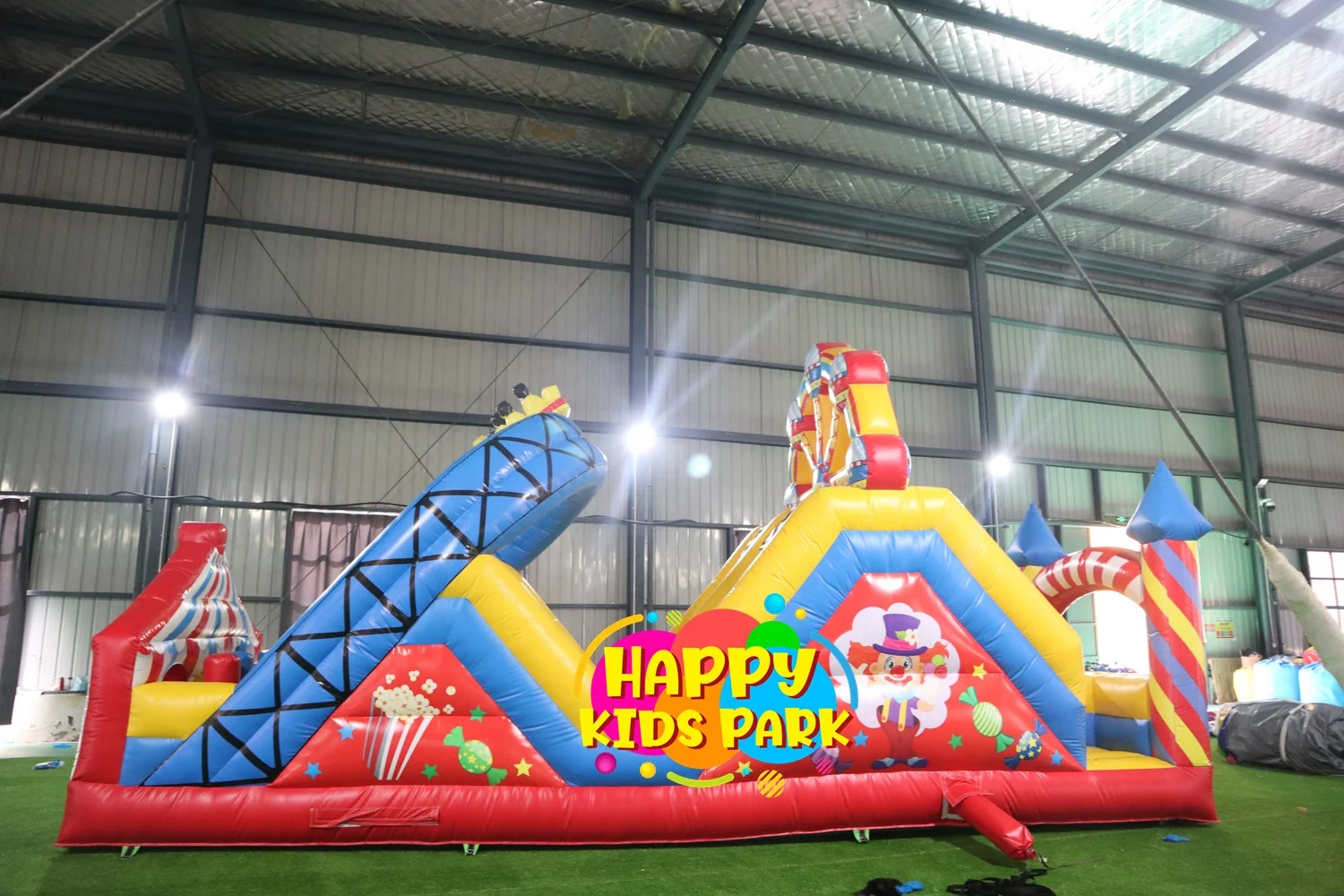 Inflatable Carnival Sports Amusement Park Facilities Exciting Obstacle Course Adventure outdoor game playground