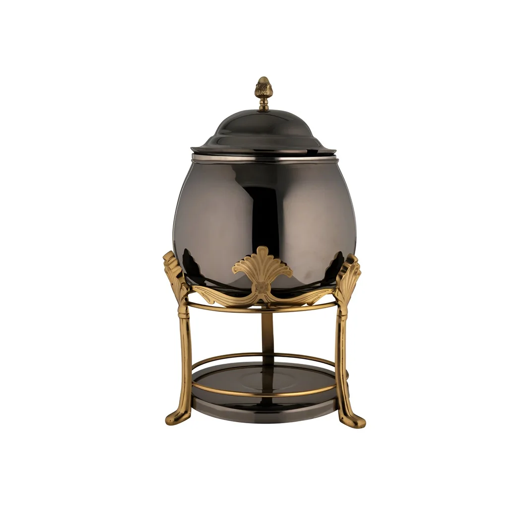 Black Antique Look New Modern Luxury Chafing Dish For Luxury Tables Wedding And Parties Food Supplies Warmer Double Hotpot
