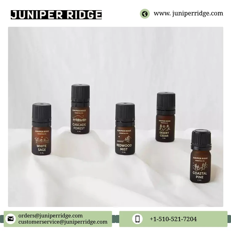 100% Pure and Organic Wonderful Combo Set of High Quality Natural Essential Oil 5 - Pack Gift Set for Sale