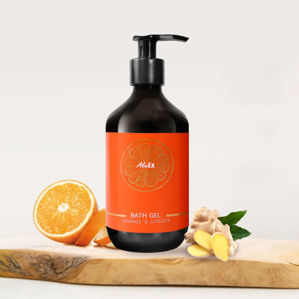 OEM AloEx гель для ванны апельсин и имбирь