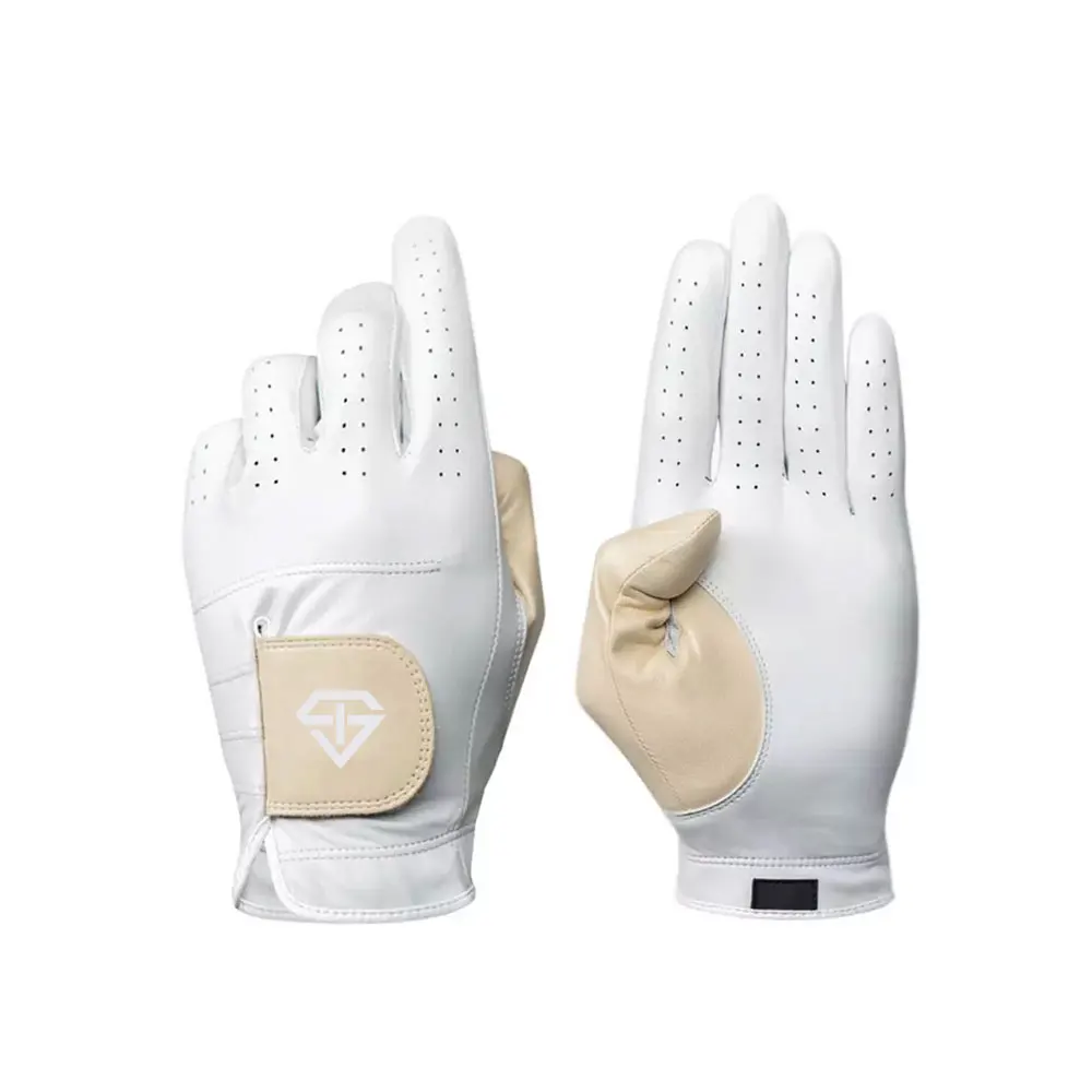 Latest Fashion Plain High Quality Blue Golf Gloves with Latest Pattern Logo Golf Gloves