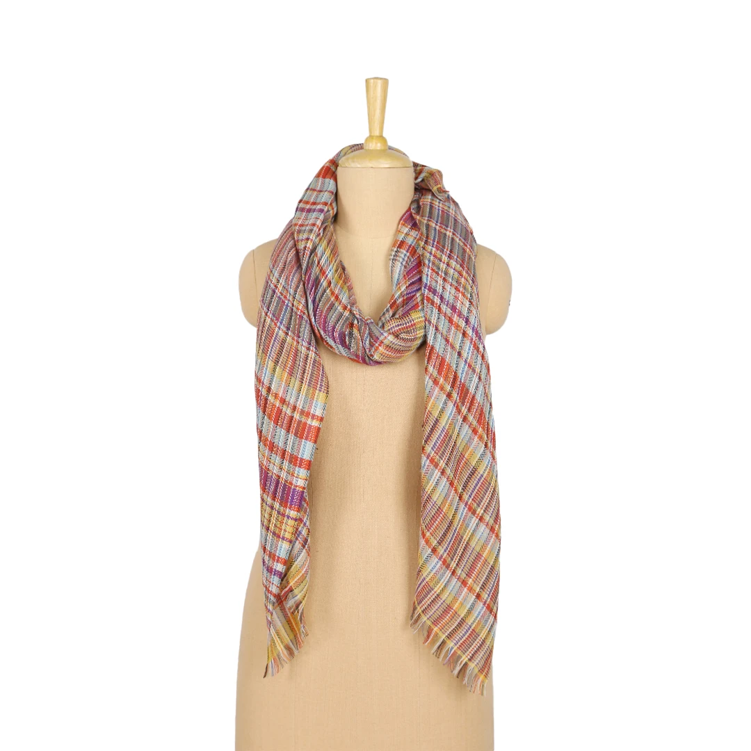 Fashion Stock 100% Natural Fabric Made For Wholesale Stylish Model Womans Scarves Custom Design Handmade Scarf