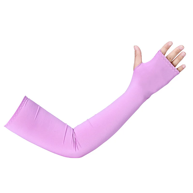 Cheap price Ice Silk Cover Summer Cycling Sunblock Soft Breathable Sport Cool Arm Sleeve for high quality