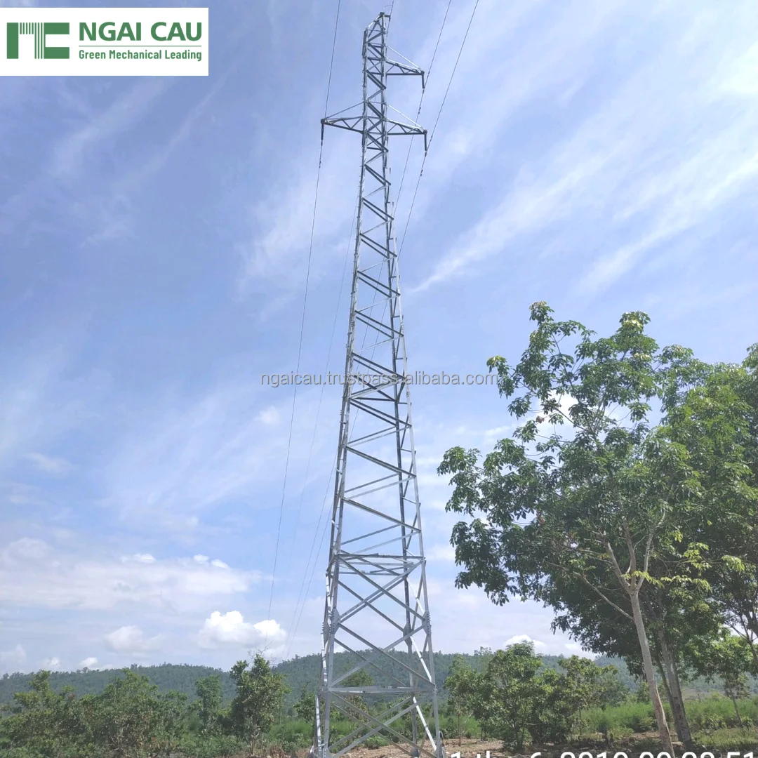 From Viet Nam Manufacture: Power Transmission Line Galvanized Steel Tower Steel Lattice Tower For 110-220-500 KV