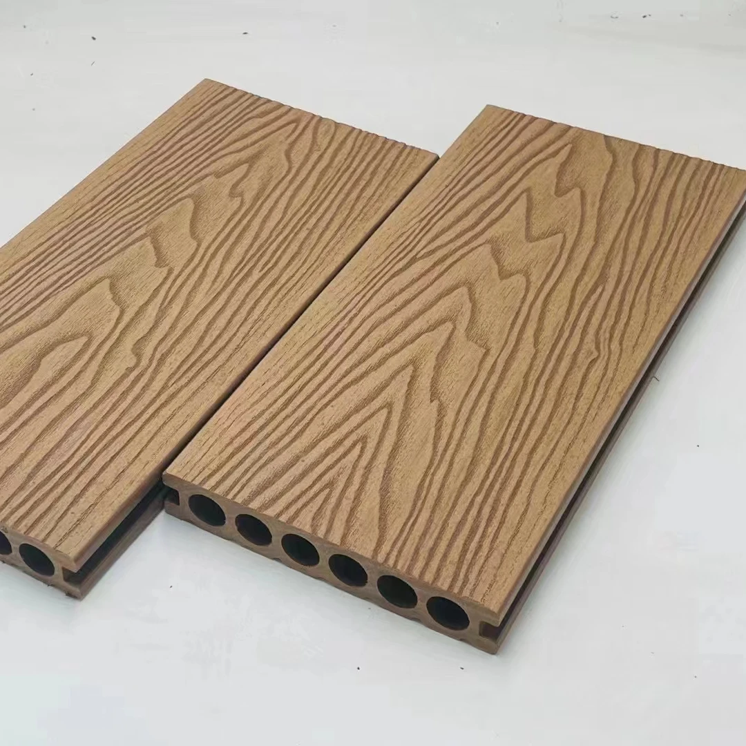 Factory manufacture decoration wood plastic composite PVC wall board exterior decking