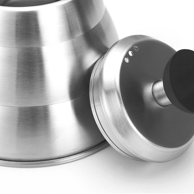 Drip kettle pour over kettle with thermometer lid 1.2L stainless steel pour over tea and water kettle plastic handle coffee pot