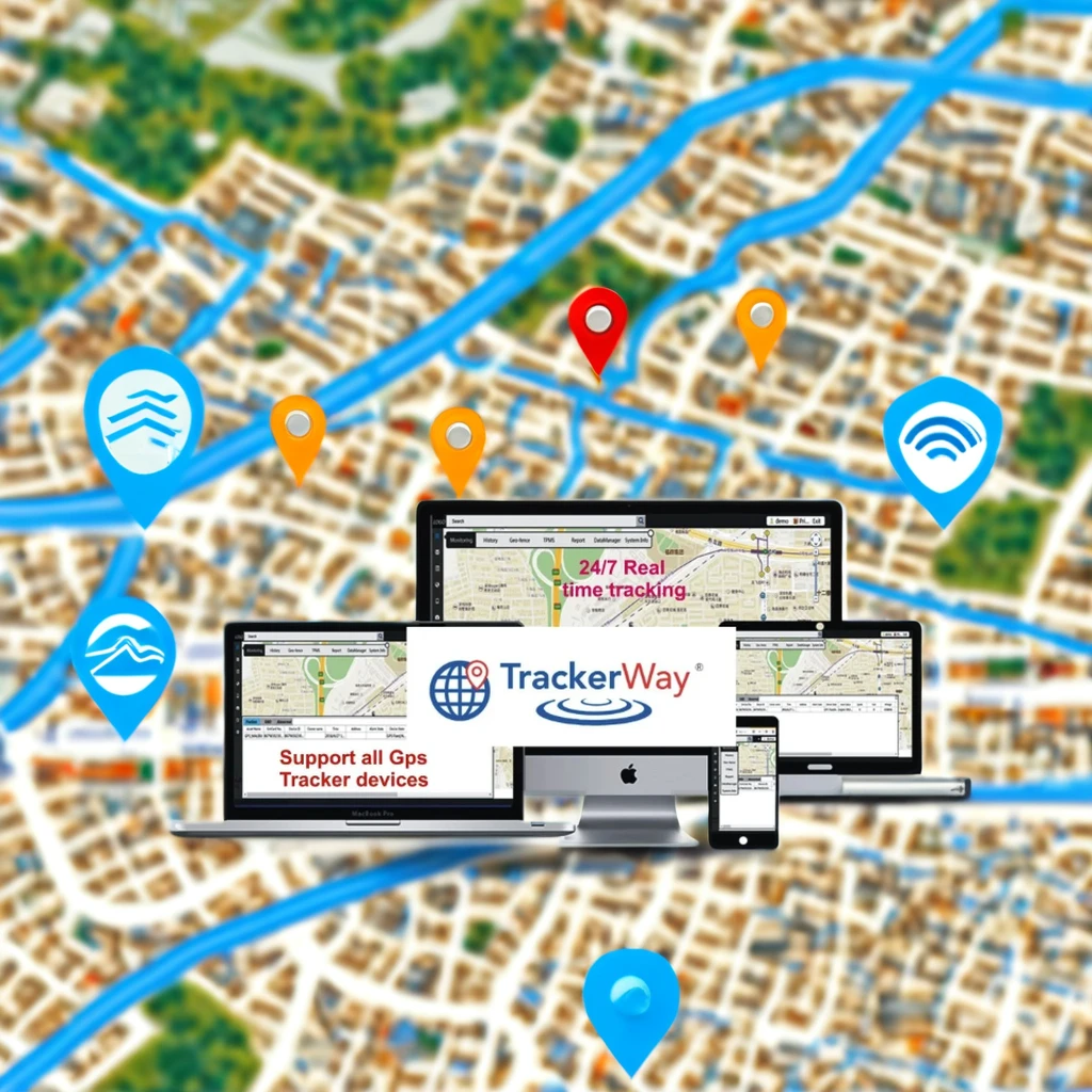 GPS Tracking Software Compatible with All Devices for Container and Pet Positioning using AGPS Mode