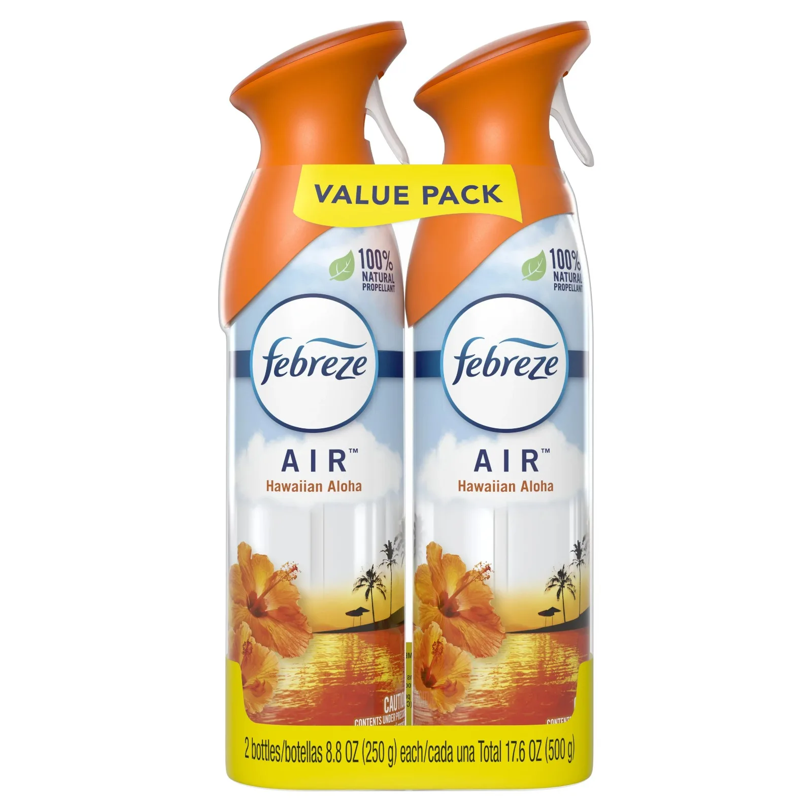 Освежитель воздуха Febreze для борьбы с запахом Гавайский Алоха упаковка из 2 8