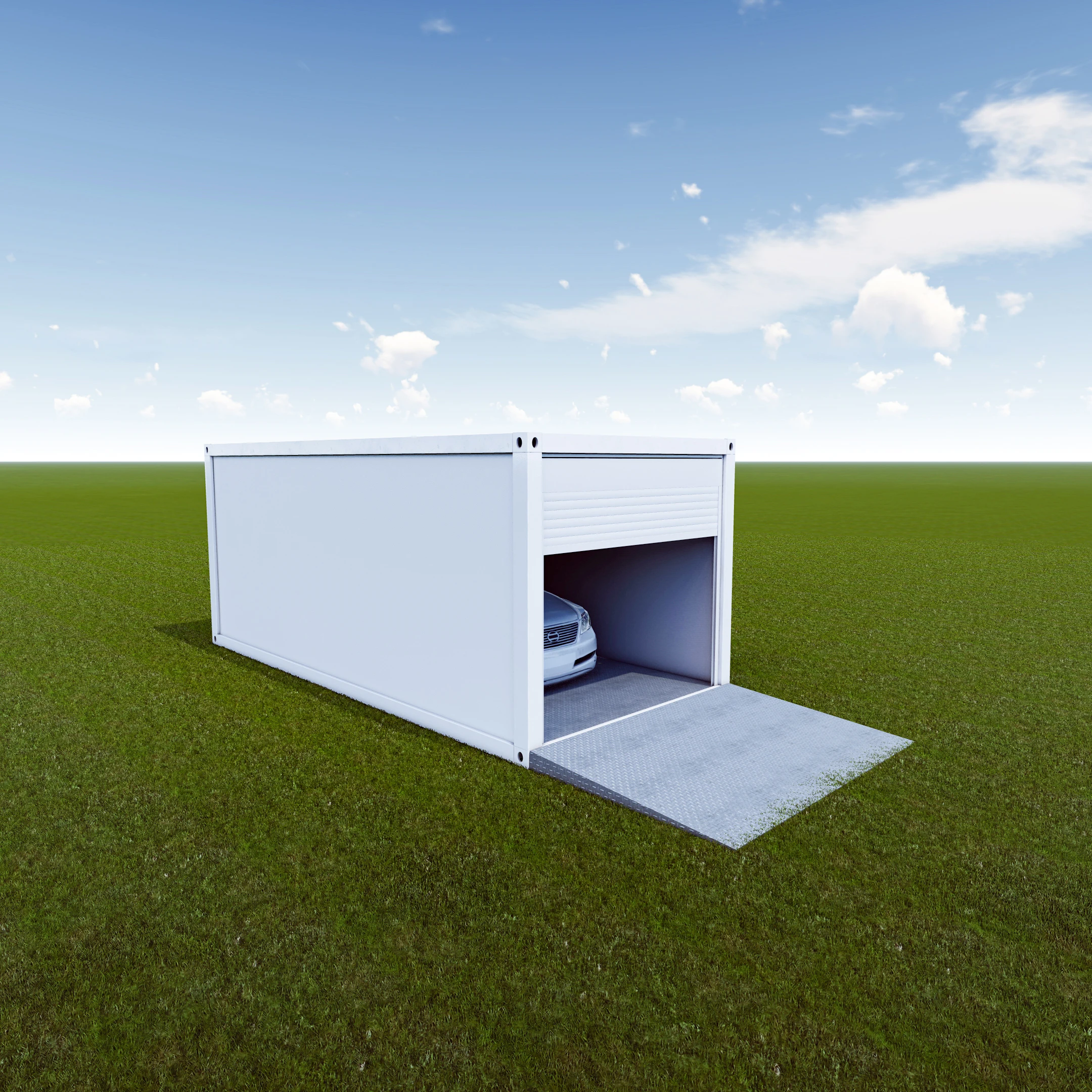 Warehouse prefabricated Foldable Extended  Garage  steel frame modular tiny container  house carport garage