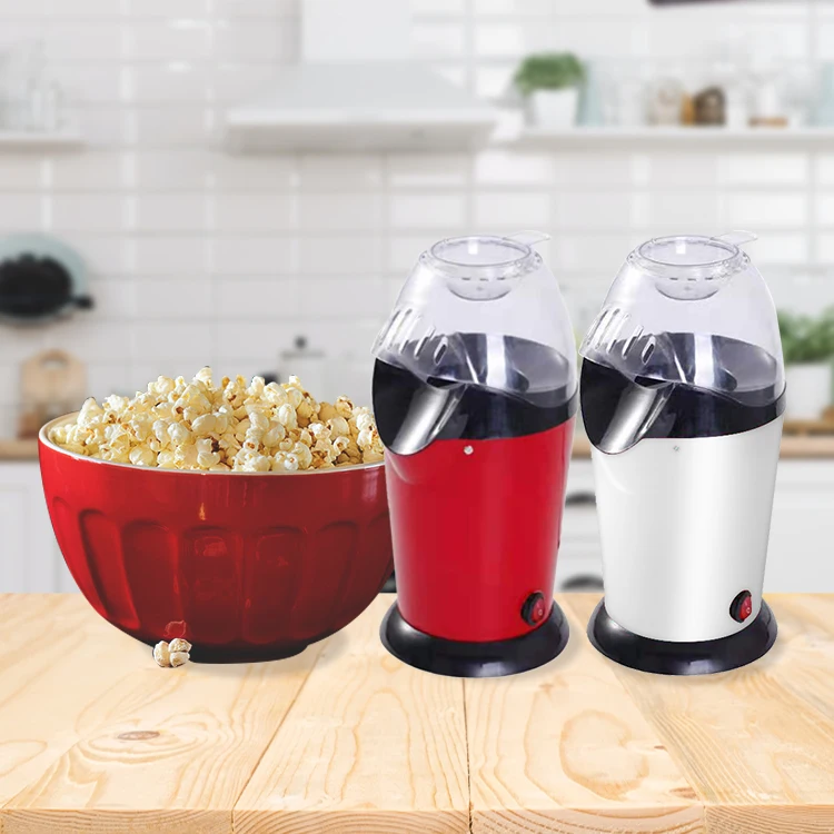 Mini Homeuse Electric Hot Air Popcorn Popper with Measuring Cup to Portion Popping Corn Kernels