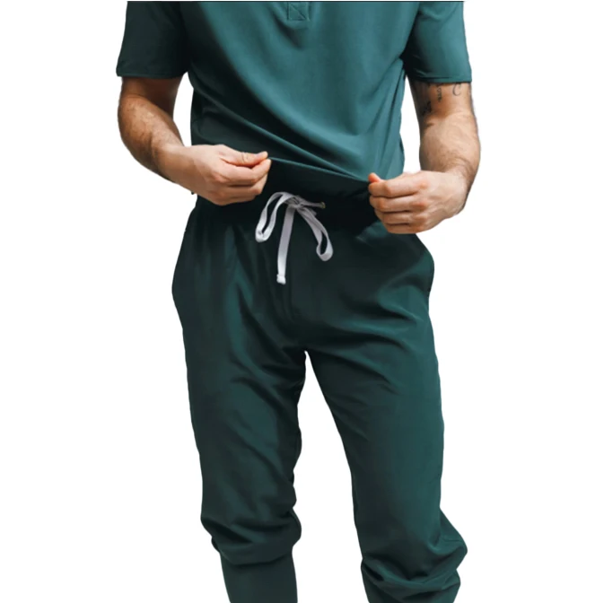 Protective Female and Male Hospital Workwear Short/Long Sleeve Medical Uniforms Designs