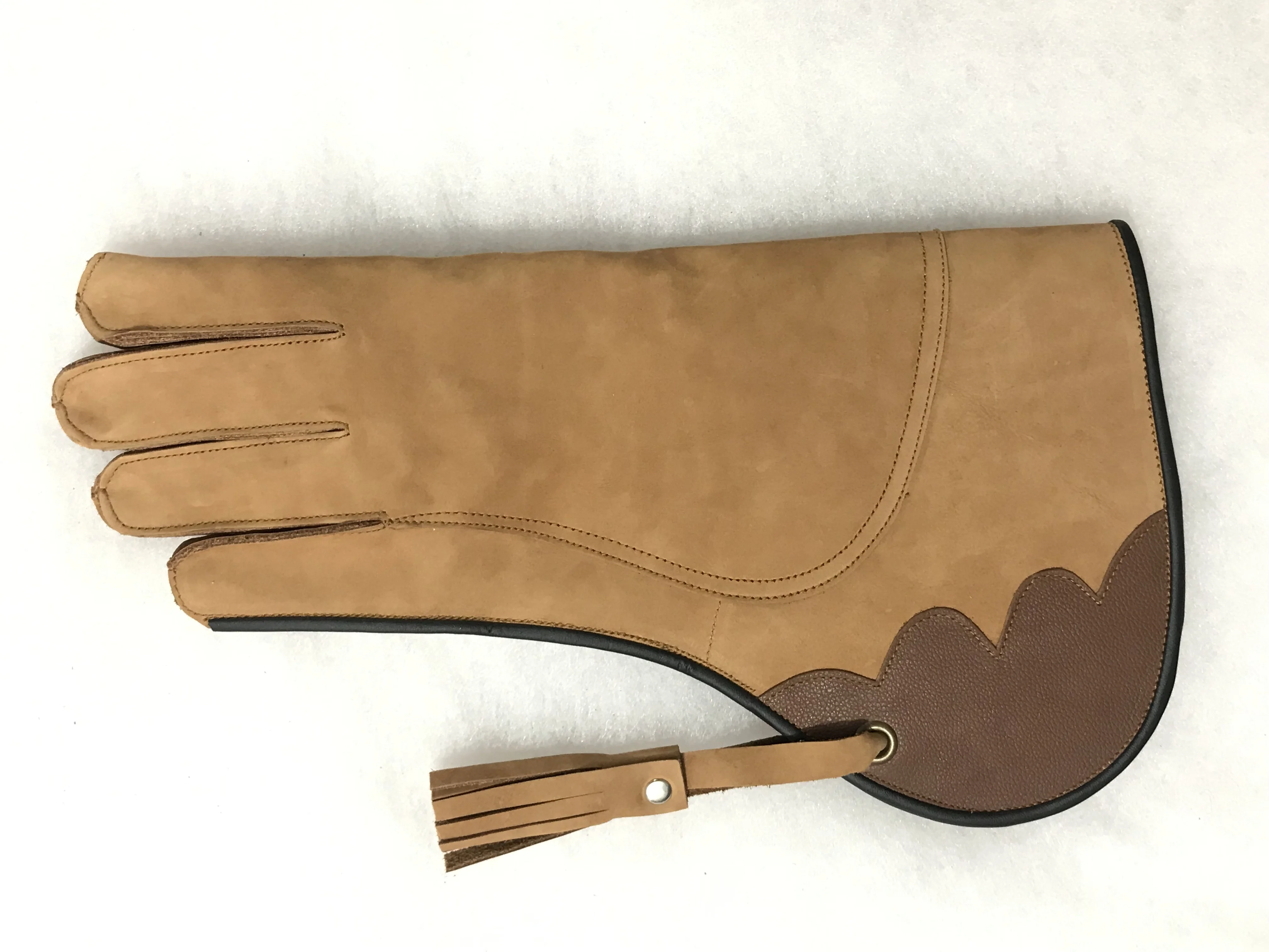 Exclusive Falcon Leather Gloves Premium Comfort & Fit Bird Handling Hawks Hunting High Grade Leather Falconry Gloves