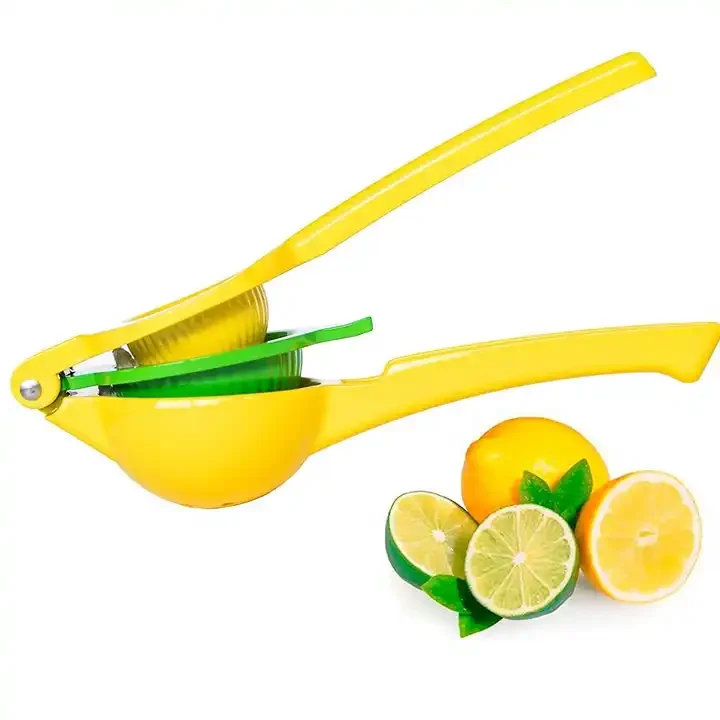 BP54 Metal 2-in-1 Lemon Squeezer Sturdy Max Extraction Hand Juicer Lemon Squeezer Gets Every Last Drop Manual Citrus Juicer
