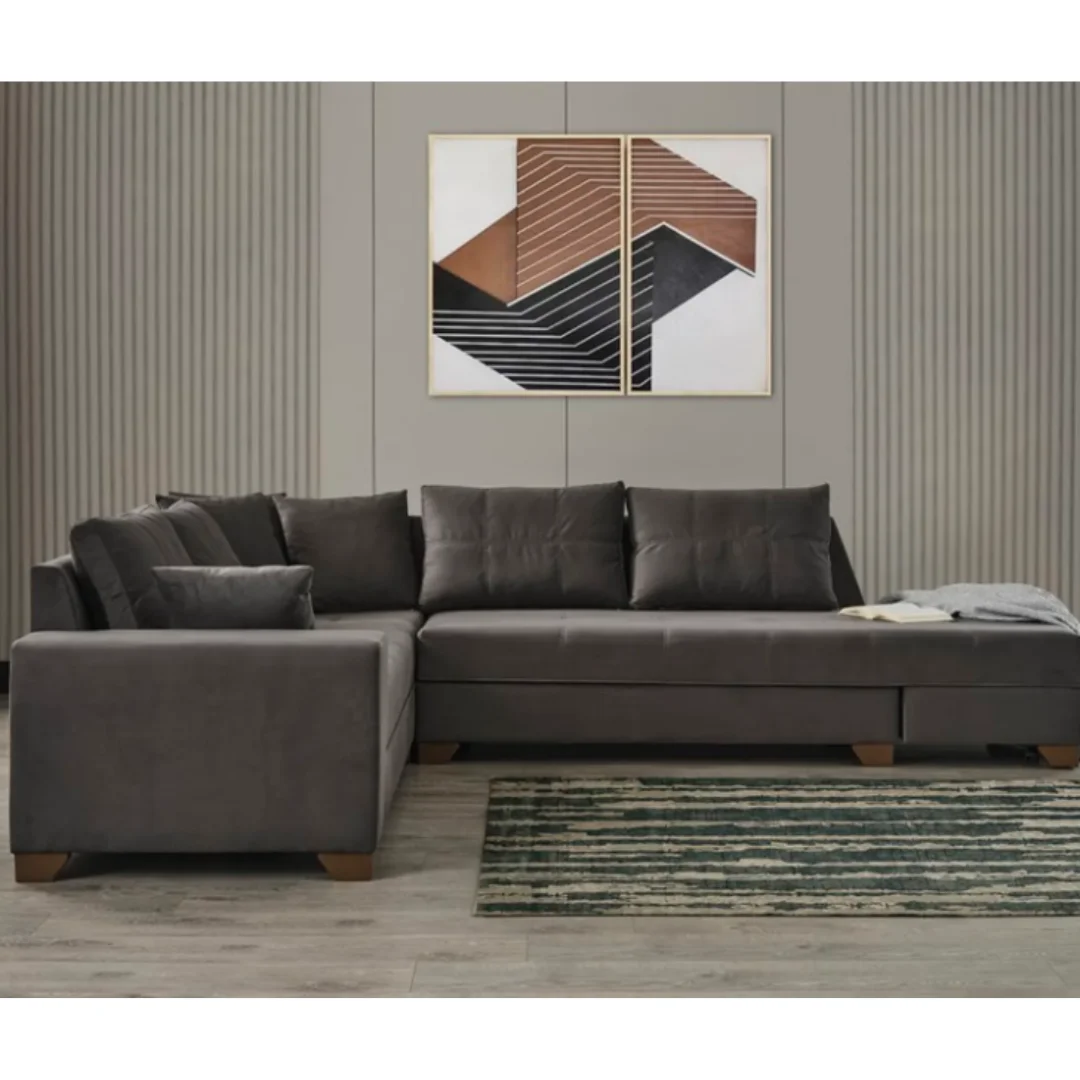 Made in Turkey Living Room Corner Sofa Fabric Furniture Luxury Wholesale Factory  Made in Sofa Set Apartment Villa Hotel