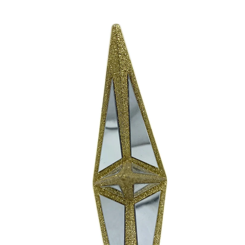 Manufacturers Christmas Star Tree Topper Mirrored Star Glitter Tree Topper for Christmas Party Decoration