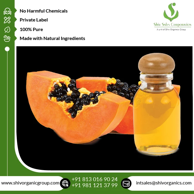 Factory Price Good Quality Wholesale Supply Best Selling 100% Pure and Natural Papaya Essential Oil for Cosmetic Industry