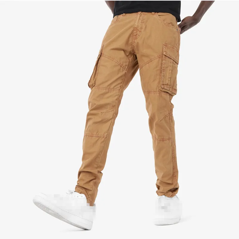 Wholesale vintage style jeans factory custom brand soft and comfortable ripped jeans folded pants