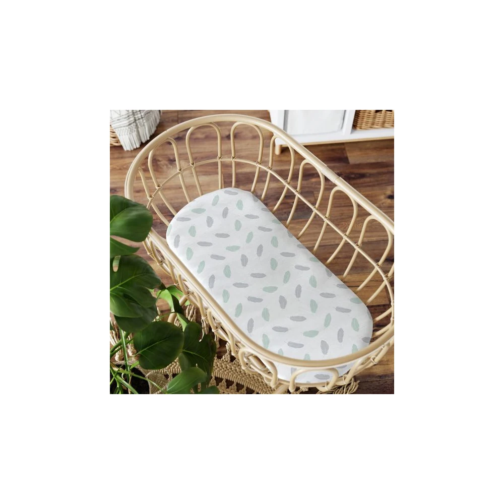 Latest Fashion For Newborn Baby Bedroom Furniture Fitted Crib Sheet Baby Bassinet Crib For Boys and Girls