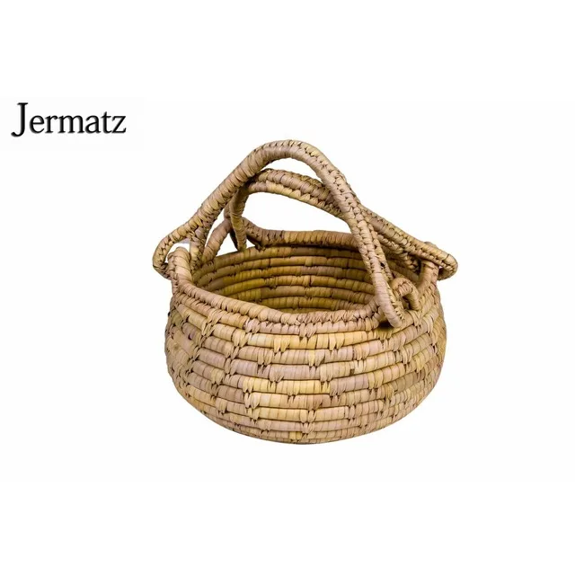 Customized Branded Natural Eco Friendly Palm Leaf Storage Basket by Bangladeshi Manufacturer Top Selling Exportable Cheap Price