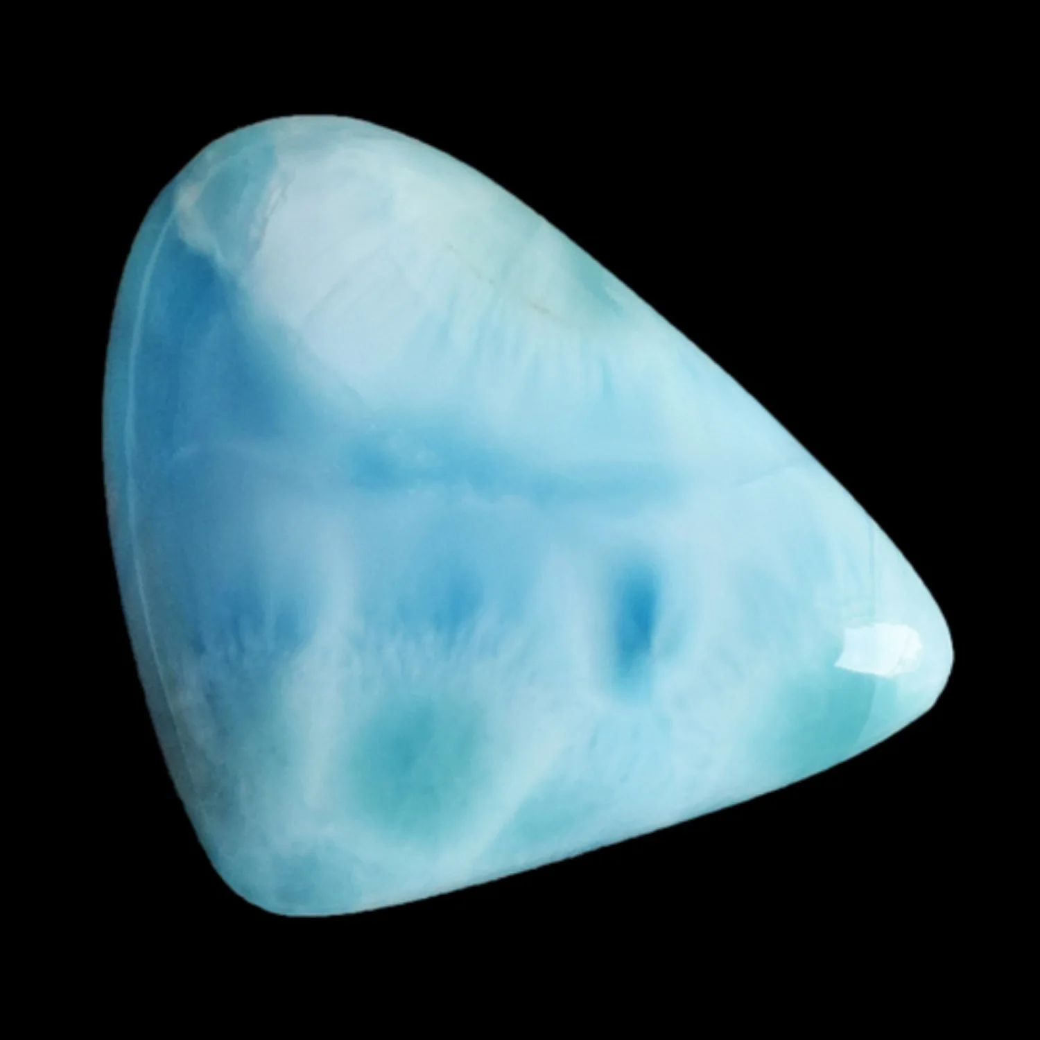 Natural Sky Blue Larimar 23 CTS Cabochon Size 3-21 MM Blue Pectolite Gemstone For Pendant Making Directly From Manufacturer