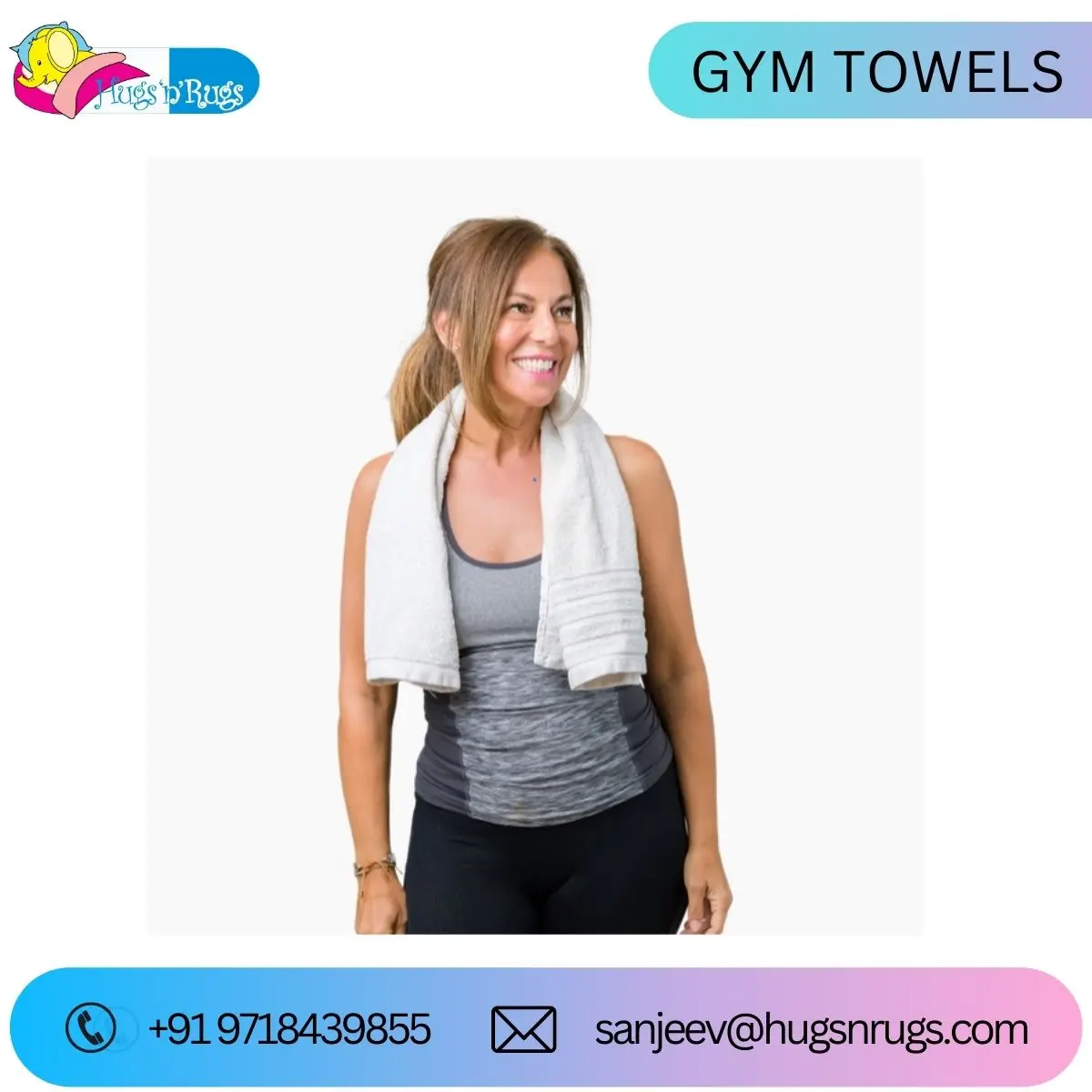 New Design 100% Cotton Best Quality Golf Hand Bath Towels from India 100% OEM Face Towel..