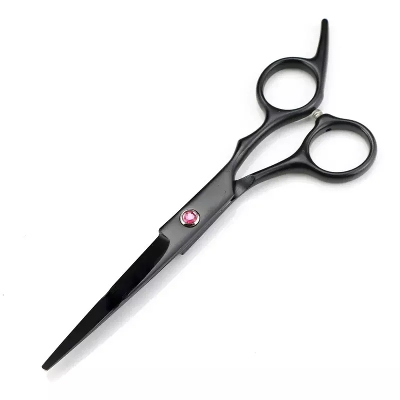 6.0 inch black New Professional Hairdressers Hair Scissors Japan 440C Barber Big Cutting Scissors Thinning Shears Hair Clipper