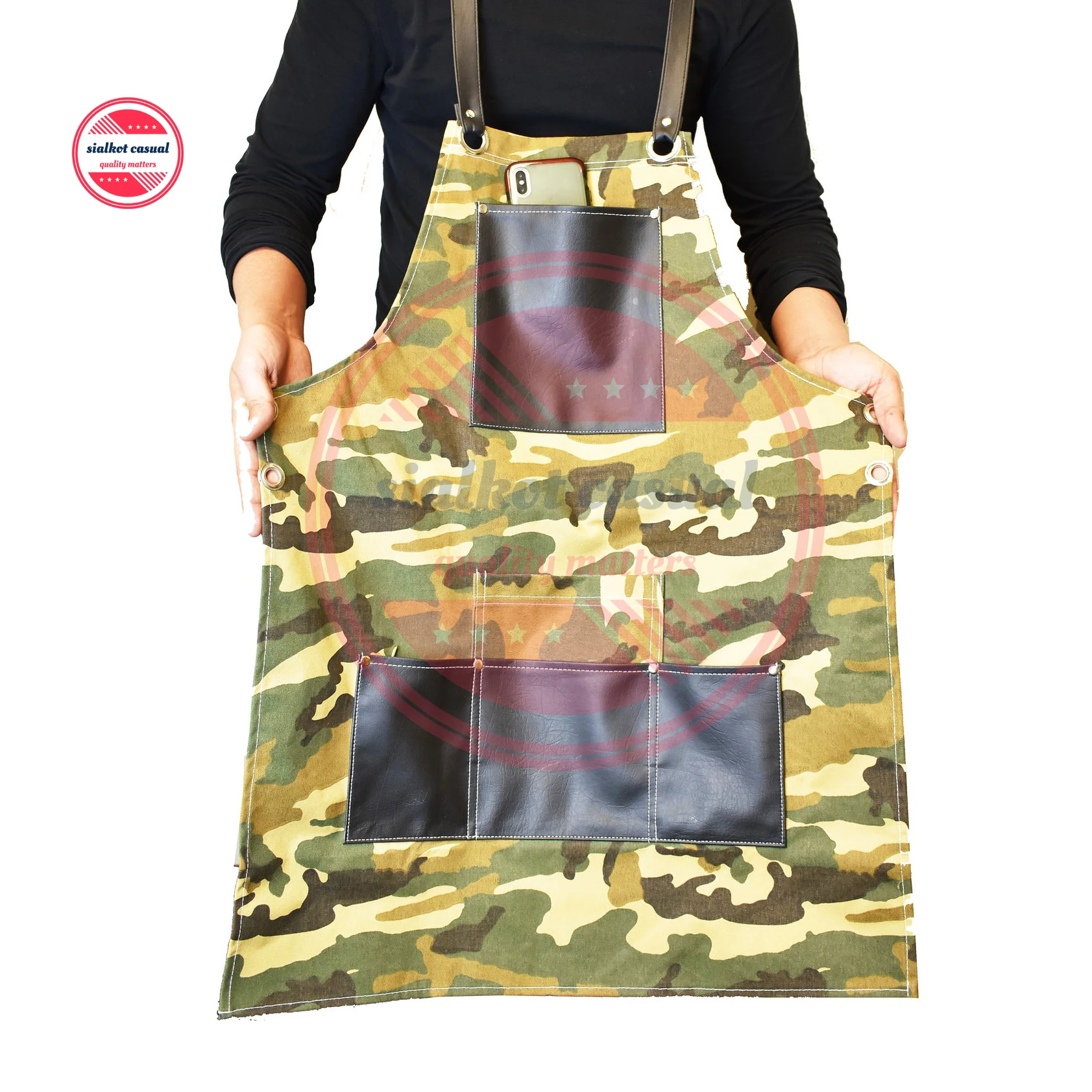 Barber Salon Apron |  Salon Hairdressers Professional Barber Cutting Tools Scissors Combs Razor Holder Adjustable Size Apron