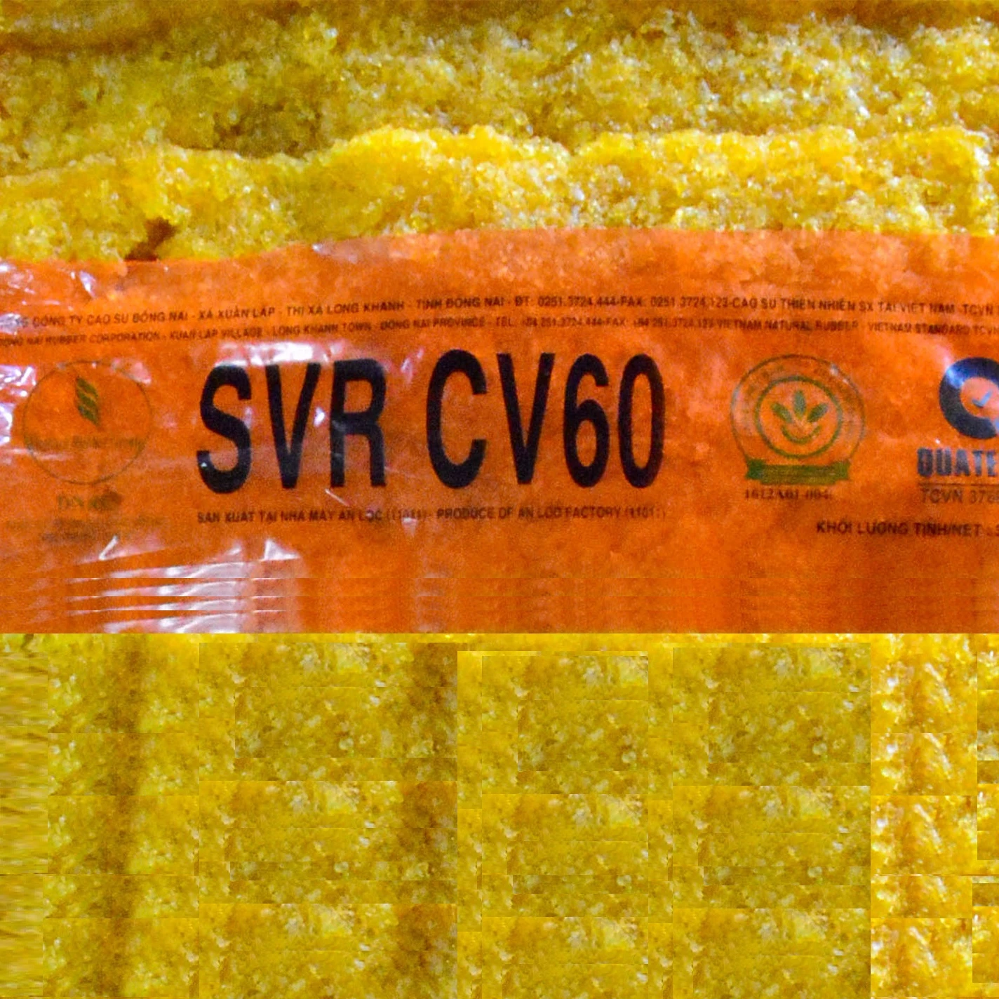 SVR CV60 - STANDARD VIETNAM Rubber Direct 100% N Latex High Quality Ho Chi Minh Availabe Light Yellow Moulding TCVN ORO