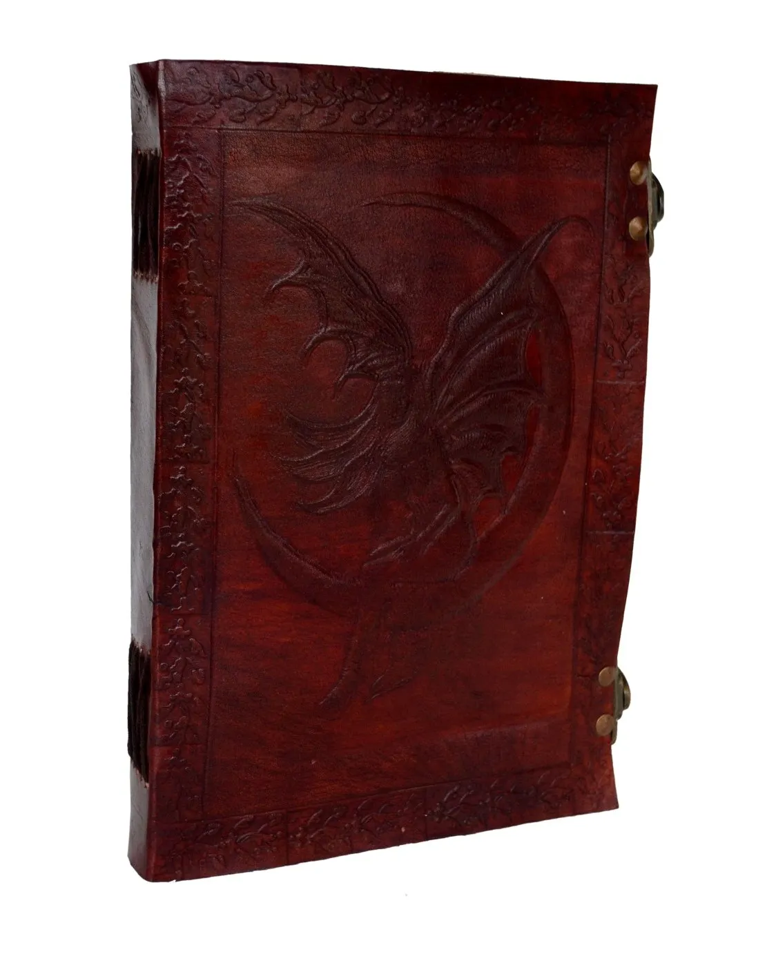 Новый блокнот в античном дизайне с латунным замком, блокнот для записей, блокнот для скетчей, винтажный кожаный блокнот ручной работы для мужчин и женщин