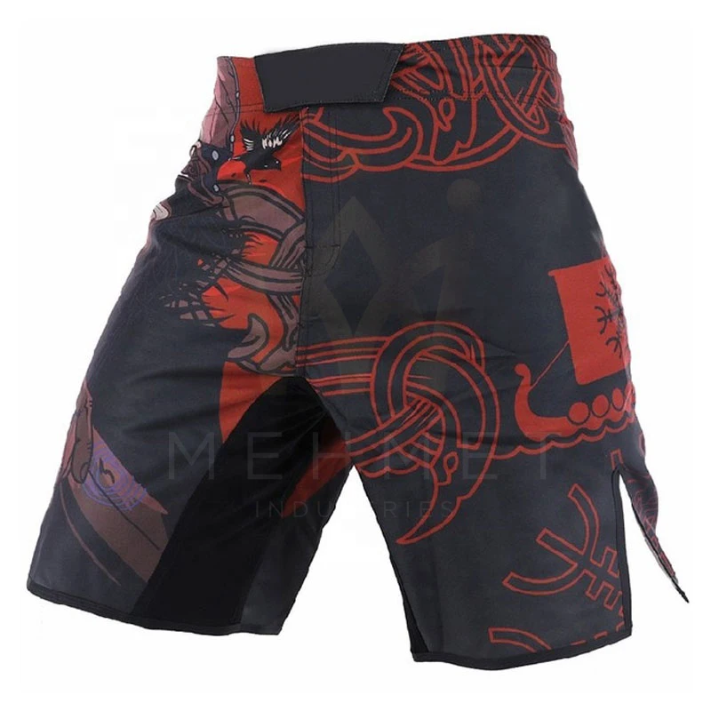 Customized Logo Printed MMA Shorts Training Shorts 4-way Stretch Own Sublimation MMA Short