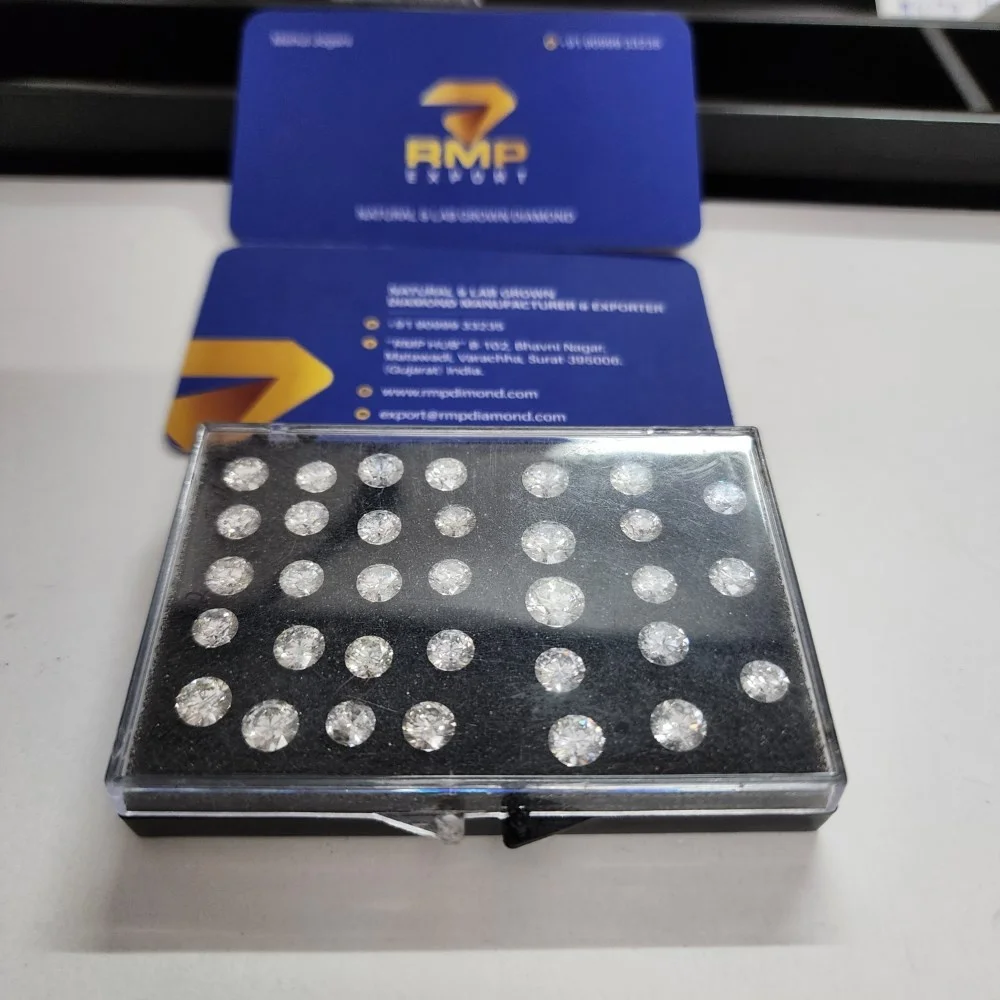 Wholesale Price Per Carat  lab created diamond loose hpht cvd round shape lab made diamond wholesale price lab grown diamond