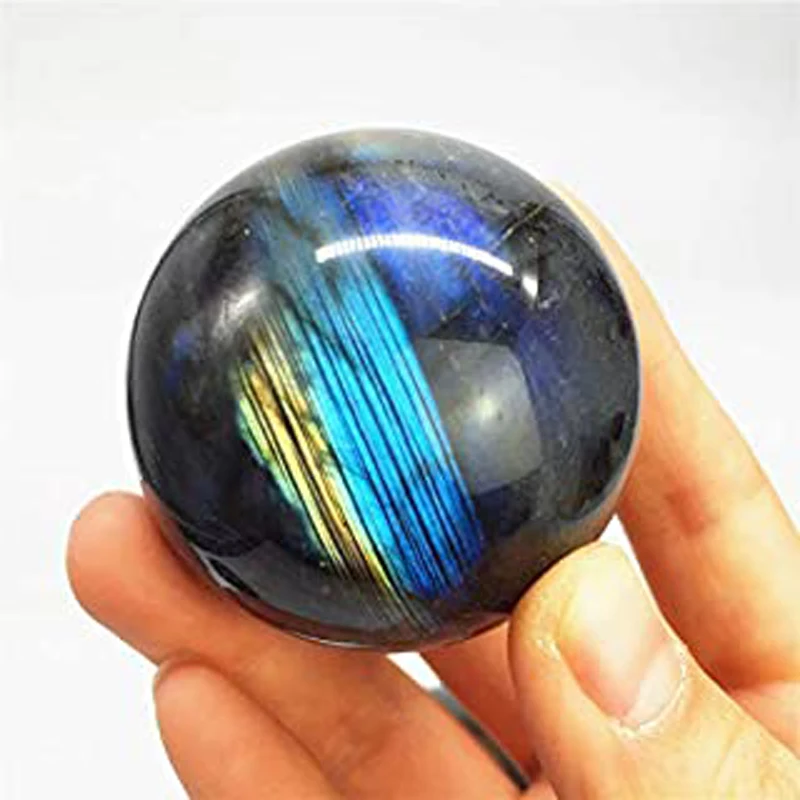 Indian manufacturer Best Quality  Natural fired Peacock Labradorite Gemstone Spheres