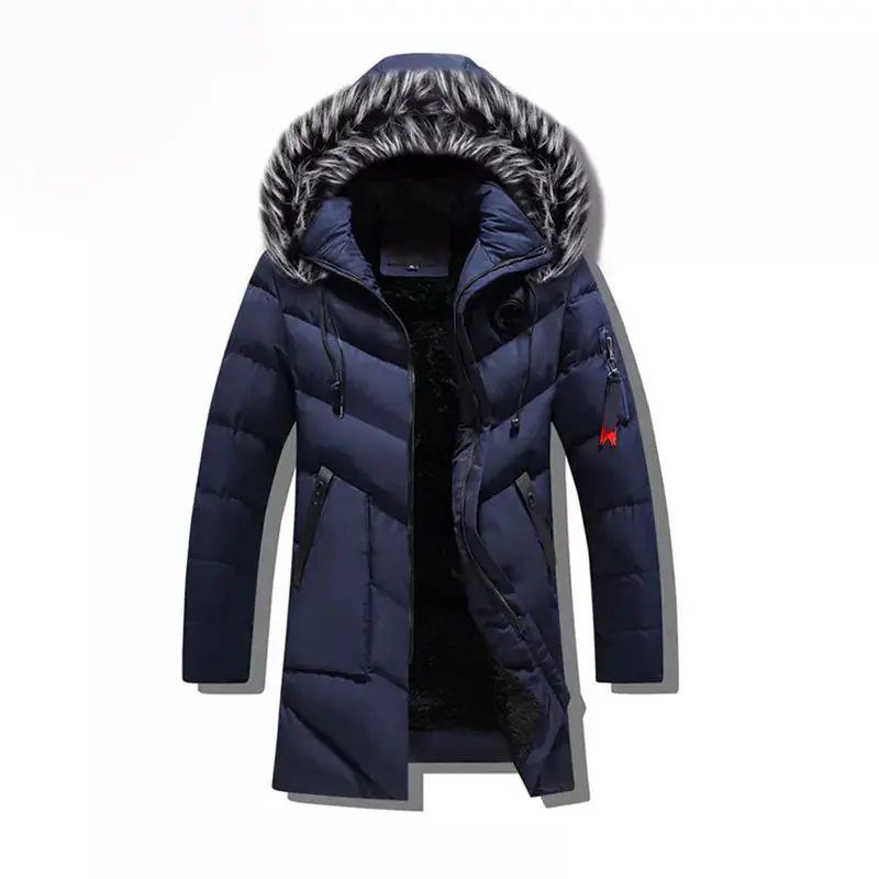 Top Quality Winter Parka Men Thick Warm Winter Jacket Men Windproof Casual Outerwear Medium Long Coat Jackets
