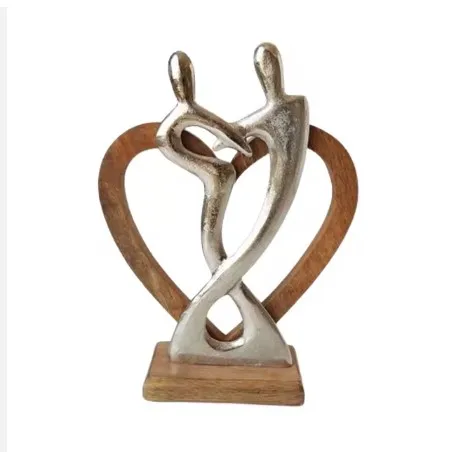 Abstract Handicraft Sculpture Bronzed Metal Art Sculpture for Hotel/home/garden Decor