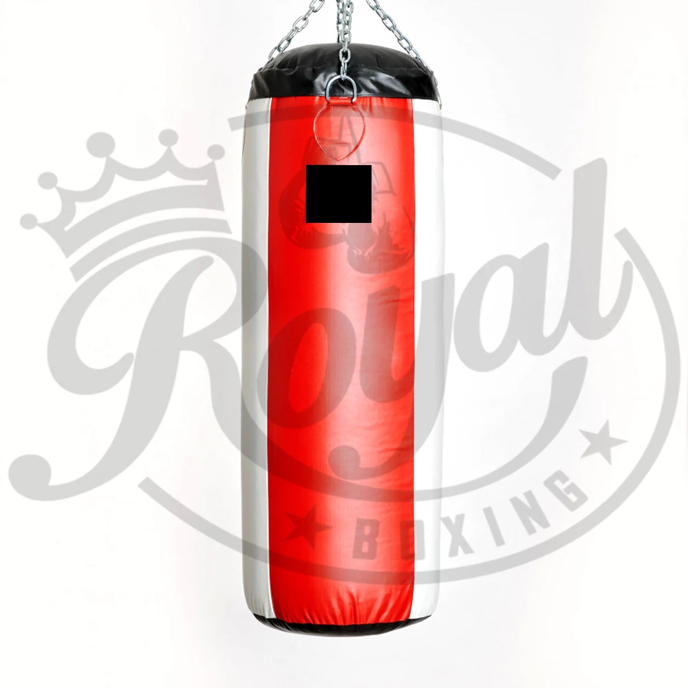 Heavy-Duty PVC Leather Boxing Sandbags Durable Inflatable Punching Bag with Free Custom Logo Print for Fitness and Gym Use