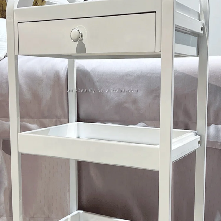 Beauty Spa Pedicure Salon Furniture Pedicure Cart Nail Manicure Trolley with Wheels