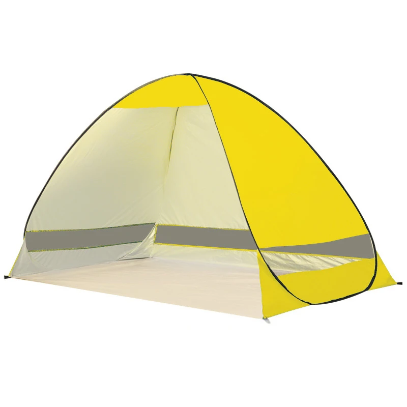 Factory Direct Supply Sunshade Anti-Uv Upf 50+ 1-2 Person Sun Shelter Instant Pop Up Automatic Beach Tent For Backpacking