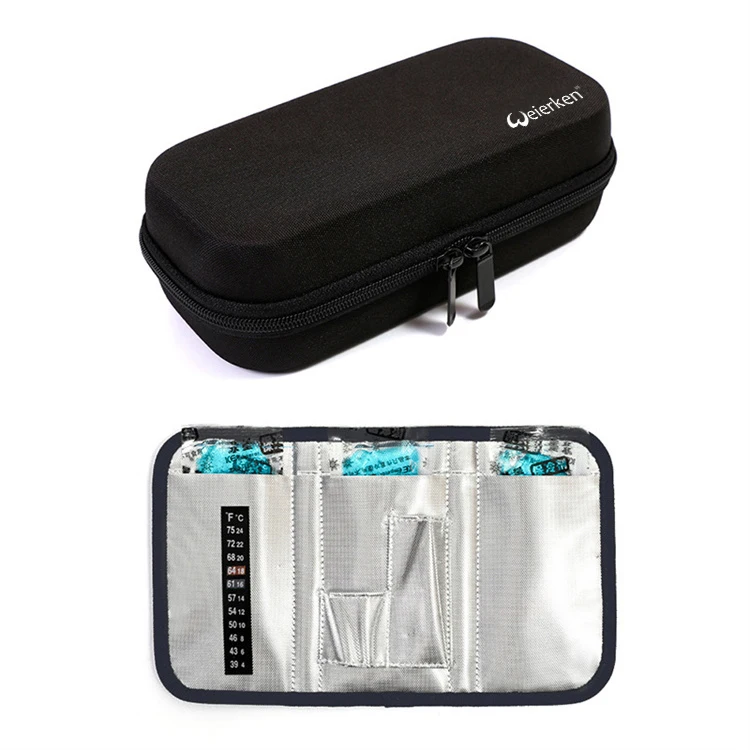 New Outdoor Eva Insulin Refrigerated Portable Insulin Medical Cooler Bag Temperature