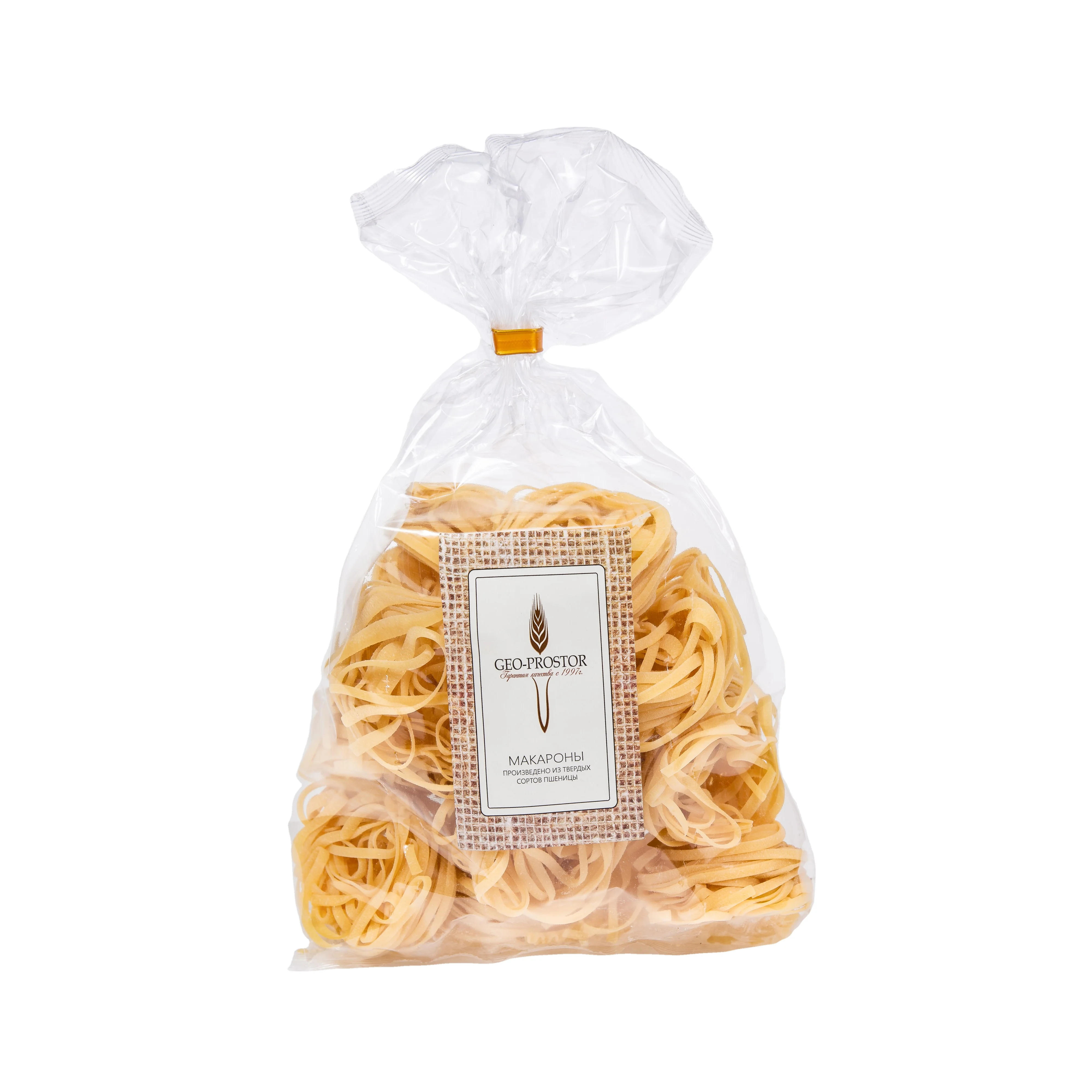 500g Transparent Bag Packaging High Quality EAC Certification Food Grade Durum Flour Nests Noodles