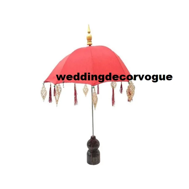Indian Beach Umbrella Sun Parasol Handmade Decorative Patio Wedding Umbrella Designer Golden Umbrella