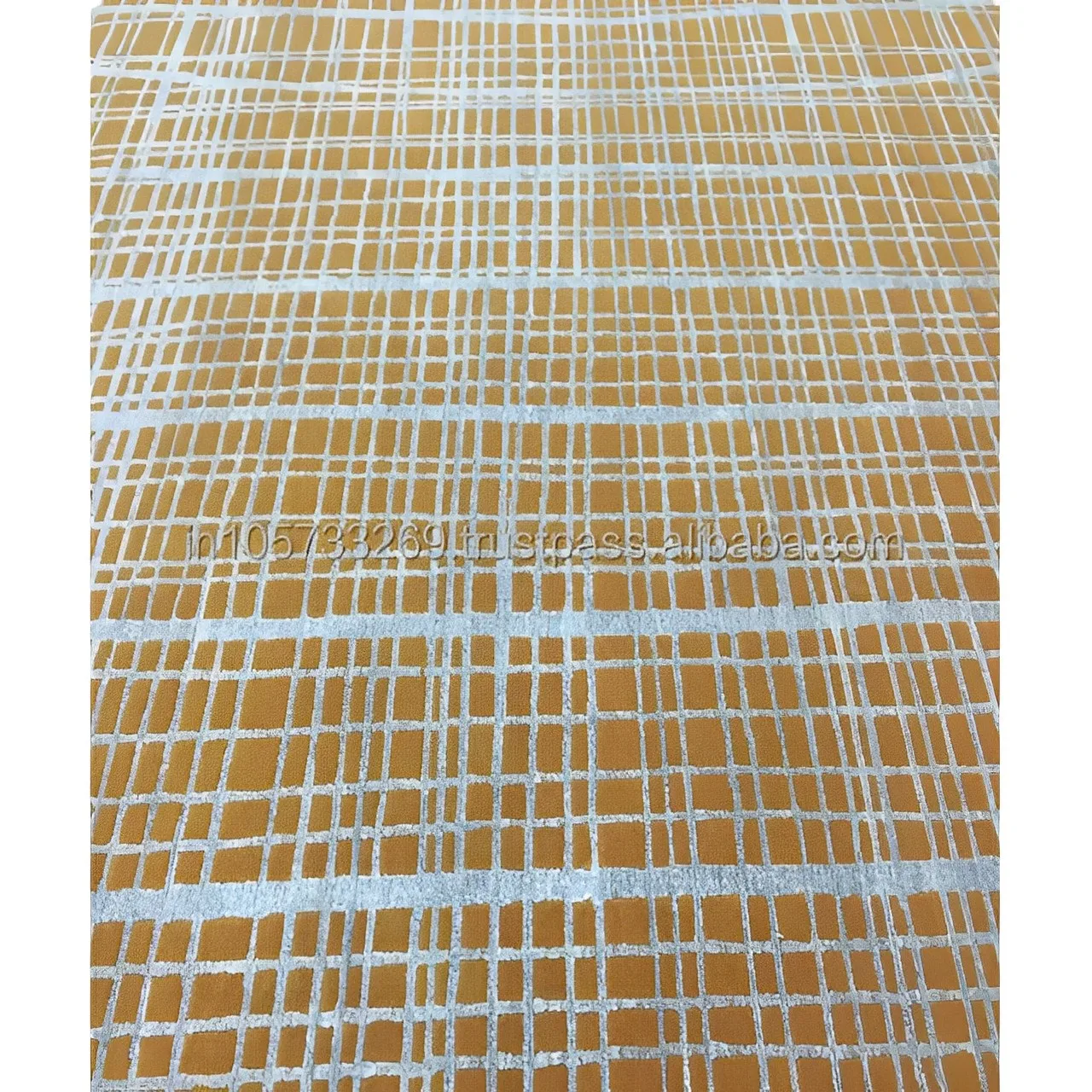 Indian Traditional Wool Carpet for Living Room Washable Abstract Style Anti-Slip Floor Embroidered Door Space Ready to Ship