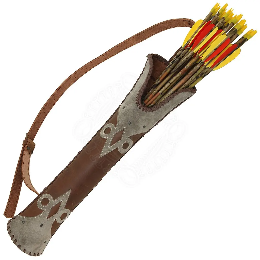 Pocket Quivers- Genuine Leather Archery Hip Side Tube Quivers In Wholesale price Custom Design