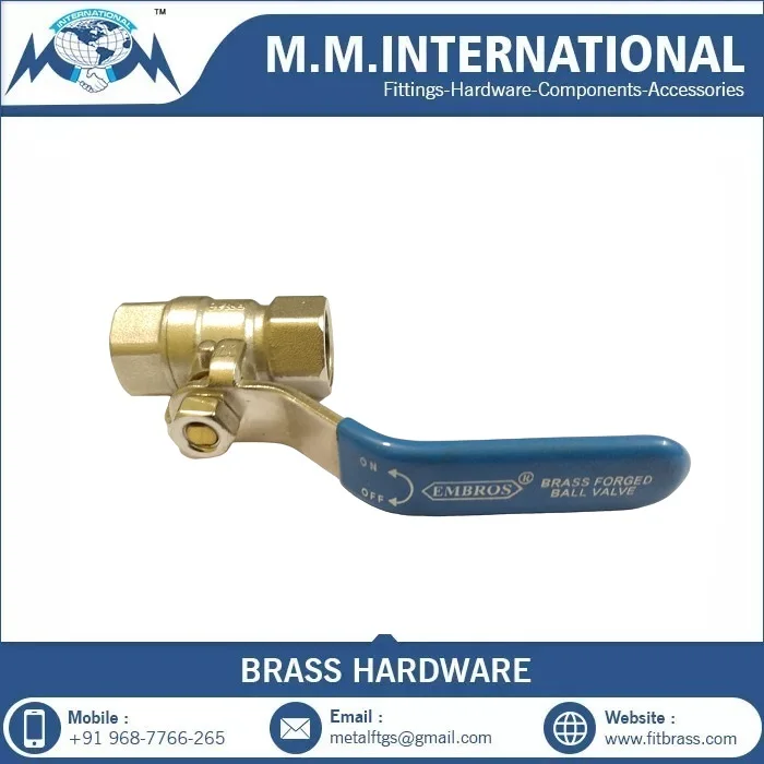New Arrival Connector Brass Gas Cock Ball Valve with Nipple Available Affordable Price from India for Export